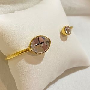 Touchstone Crystal, Golden Serene Cuff, Original Box with Sleeve